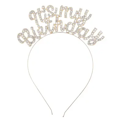 New Birthday Rhinestone Letter Headband for Girls