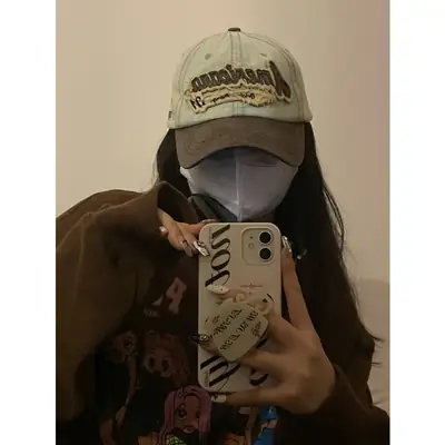 American Style Retro Distressed Cap for Women Men