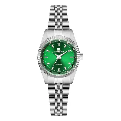IIK Women's Green Quartz Watch Stainless Steel Strap