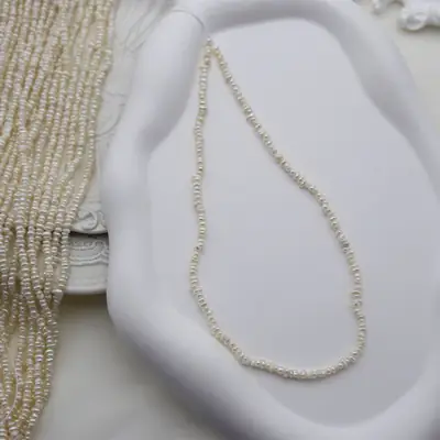 Wild Pearl Crooked Chain Mini Baby Jewelry