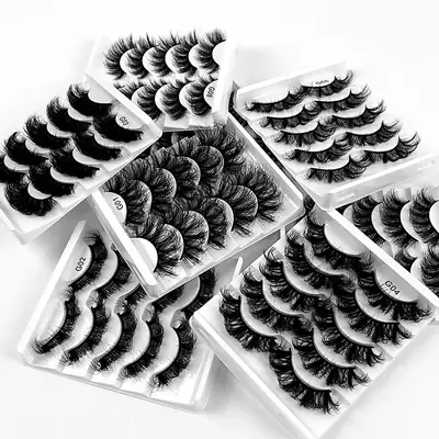 8D Curved False Eyelashes Multi Layer Thick Cross High Imitation