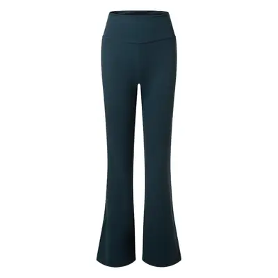 Women's Black Flared Sports Pants High Waist Yoga Wear