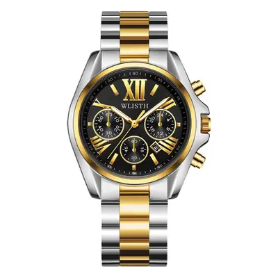 Swiss Men's Gold Waterproof Couple Watches