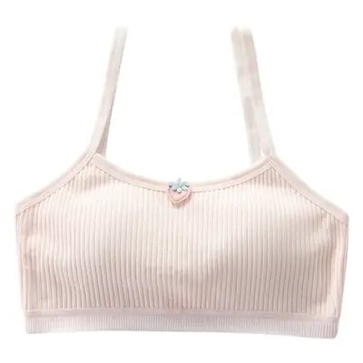 Pure Cotton Fixed Cup Bra Development Period 10-18 Years Old Girls Sling Tube Top Big Kids Girls Vest Sports Underwear