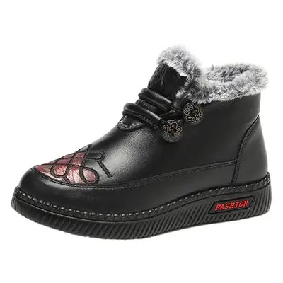 Winter Slip-On Mid-Calf Snow Boots for Women
