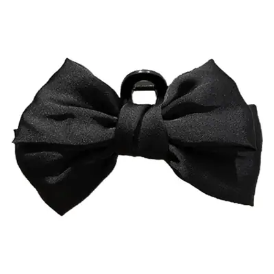 Princess Bow Hair Clip Black Double Sided