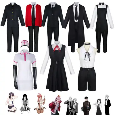 Black Chainsaw Man Cos Suit Sanying Dynasty Devil Hunter Pava Yoshida Kuanwen Makima Cosplay