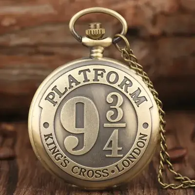 Bronze 93/4 Platform Quartz Pocket Watch Necklace