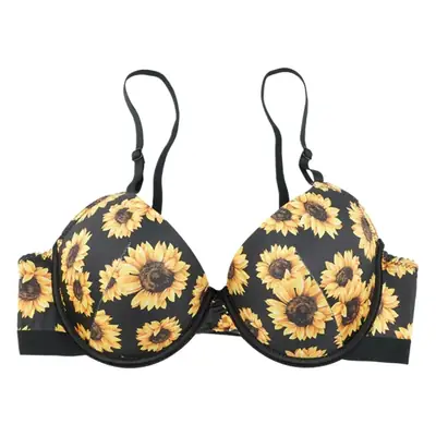 Sunflower Print Crossbody Bra for Women