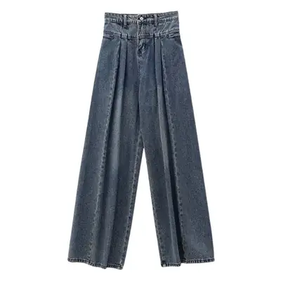 Large Vintage Washed Wide Leg Jeans Women