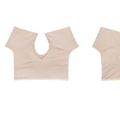 Sweat-proof armpit vest with sweat absorber and chicken collar