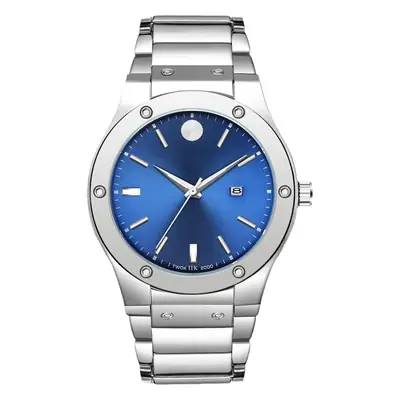 2022 Men's Black Quartz Watch Waterproof Fashion Business Calendar