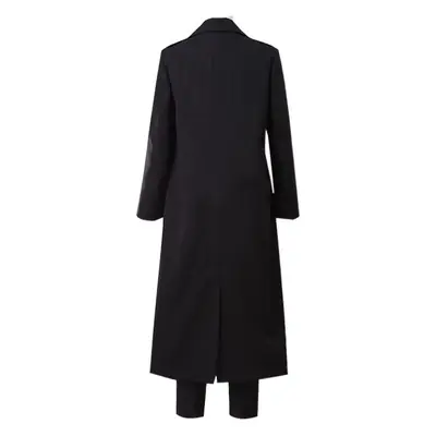Chainsaw Man Magma Long Trench Coat Devil Hunter Pava Cosplay Suit