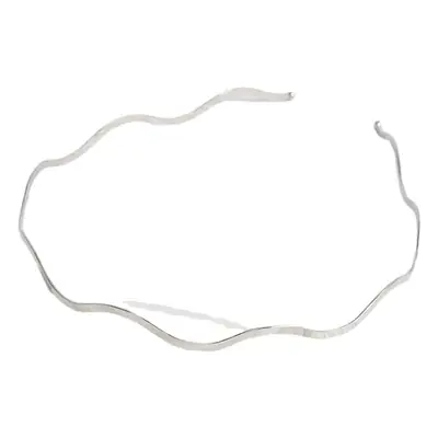 Silver Cross-Border Headband with Embroidered Design
