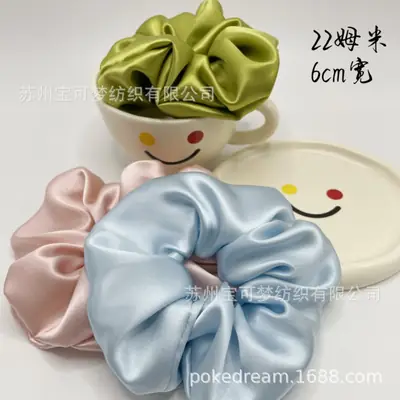 Mulberry Silk Hair Ring 22mm Oversized Bow