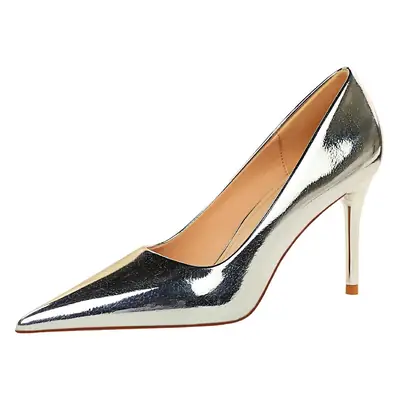 Gold Metallic Heels for Women Elegant High Heels