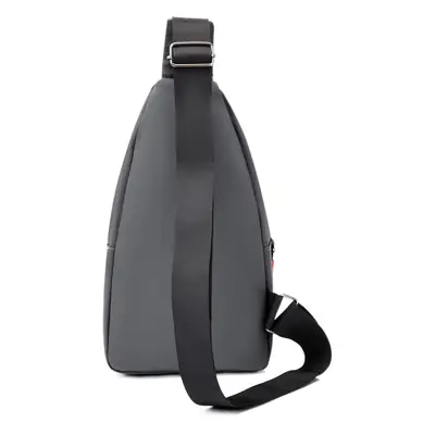 New Men's Waterproof Nylon Chest Bag Blue Multi Layer