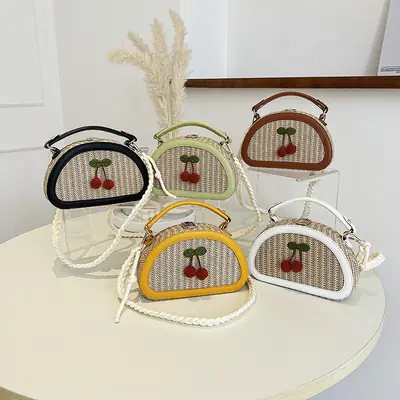 Retro Shell Bag Handheld Contrast Color 2025 Winter