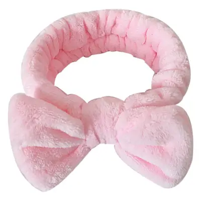 Soft Mint Green Bow Flannel Headband for Women