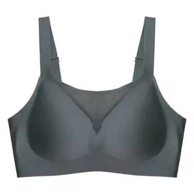 French Mesh Seamless Tube Top Large Adjustable Push Up Bra