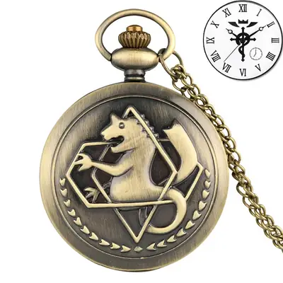 Vintage Alchemist Pocket Watch with Compass