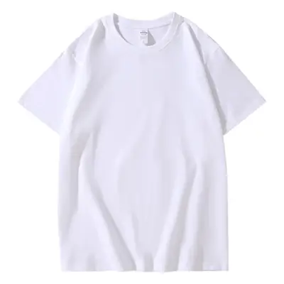 Black Pure Cotton Men's T-Shirt 300g Loose Fit