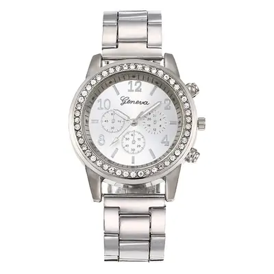 Gold Fake Three-Eye Quartz Watch for Women
