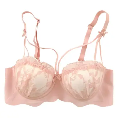 Women's Push Up Wireless Underwear Cream White Anti Sagging