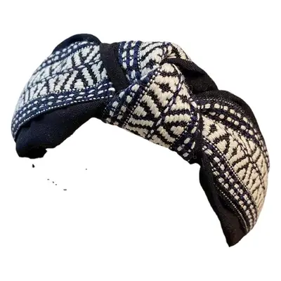 Vintage Ethnic Hairband for Women Wide Brim Anti-Slip