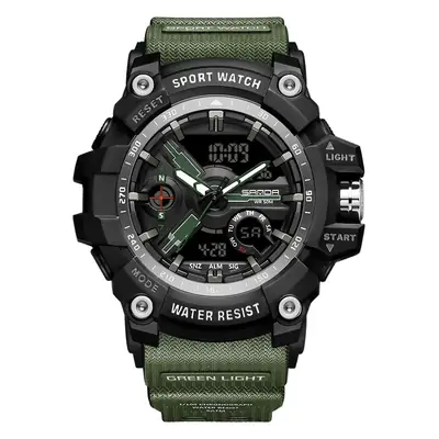 Men's Green Light Waterproof Sport Watch