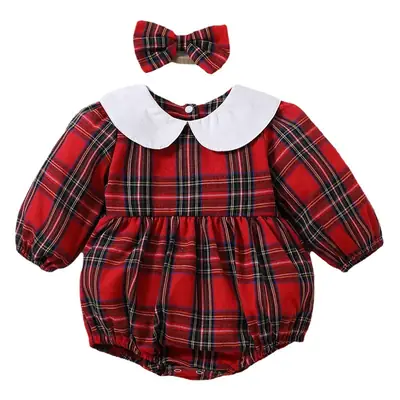 2022 Winter Plaid Long Sleeve Girls Clothing