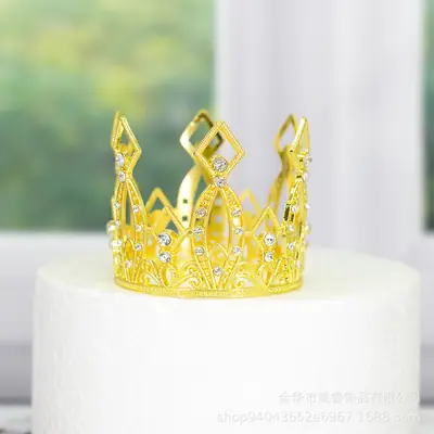 Bridal Crown with 9 Points and Crystal Accents