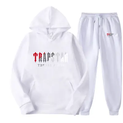Men's Grey Trapstar Hoodie Sweatpants Set