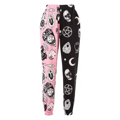 Spot 2024 Printed Harem Pants Women Pink Black