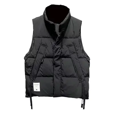Men's Sleeveless Padded Winter Vest Beige 2022