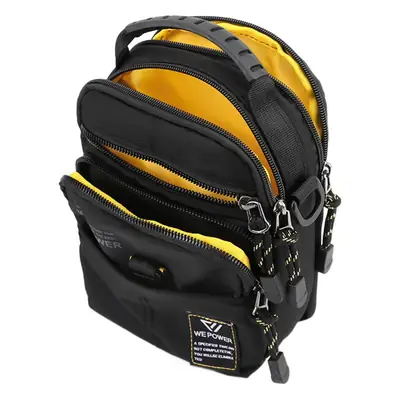 Men's Black Water-Resistant Crossbody Bag