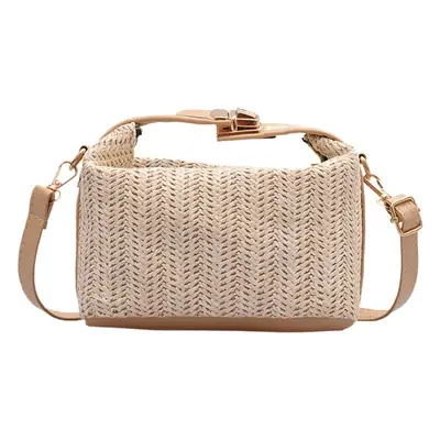 Korean Style Straw Crossbody Bag for Women 2026
