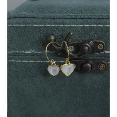 Elegant Pearl Heart Earrings for Women