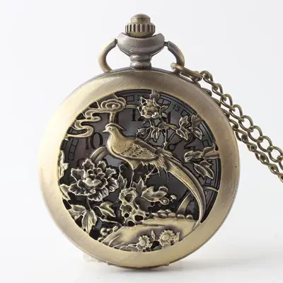 Vintage Phoenix Bronze Pocket Watch Hanging Watch Antique Large
