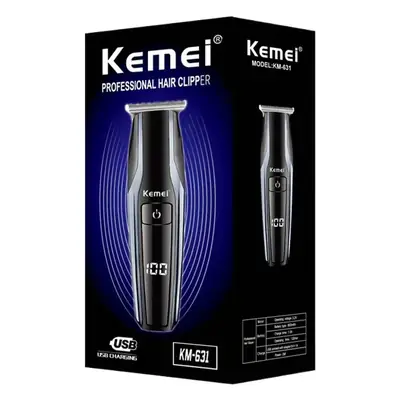 Kemei KM-631 LED Digital Hair Clipper Black