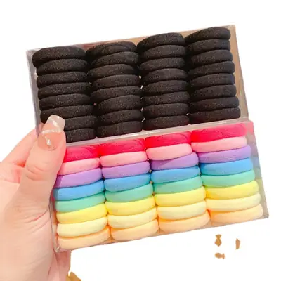 Children's Rainbow Rubber Hair Bands 4cm