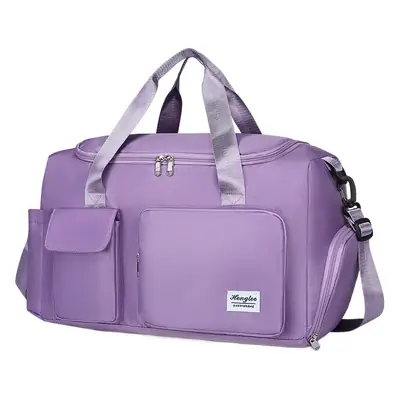 Women's White Training Sports Bag with Shoe Compartment