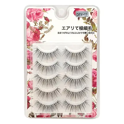 Transparent Fairy Slim False Eyelashes 5 Pair