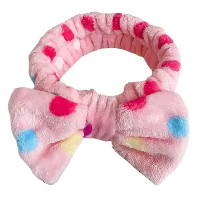 European American Leopard Print Bow Headband for Women