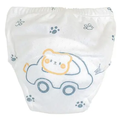 Leak-Proof Baby Potty Training Pants White Blue Design