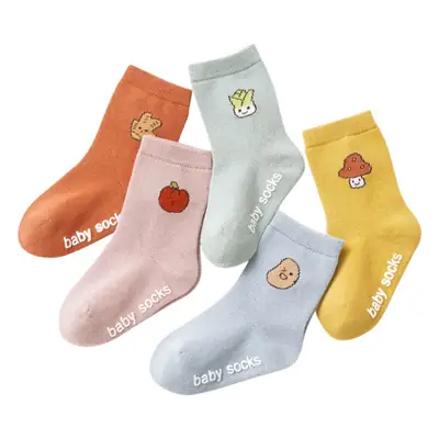 Baby Socks 2025 Cartoon Vegetable Kids Floor Socks