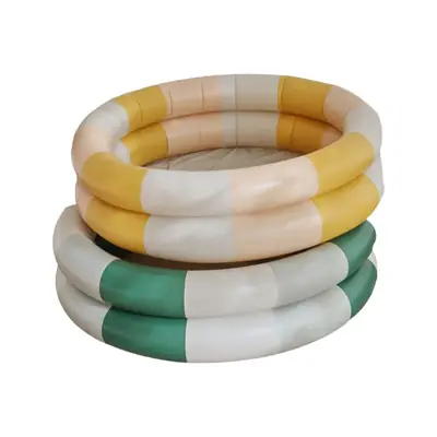 Couple ins Danish retro striped inflatable swimming pool baby dinosaur pool thickened household Marine Ball pool