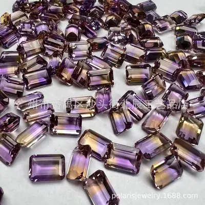 Natural Amethyst Small Octagonal Crystal Size Light Color