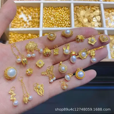 S925 Silver 24K Handmade Beaded Pendant Jewelry