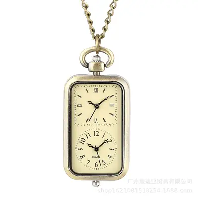 Retro Antique Pocket Watch Neck Chain Sweater Watch